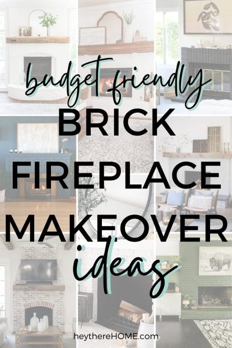 How To Remodel A Brick Fireplace, Fireplace Makeover Brick Farmhouse, Diy Fireplace Brick Makeover, Redo Fireplace Before And After Brick, Pink Brick Fireplace Makeover, Brick Fireplace Makeover Ideas Modern, Covering A Brick Fireplace With Wood, Renovate Fireplace Before After, Faux Brick For Fireplace