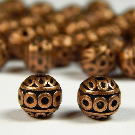 Bead Jewellery Supplies, Diy Jewlery, Tube Beads, Metal Beads, Antique Copper, Beads Jewelry, Spacer Beads, Jewelry Supplies, Fort