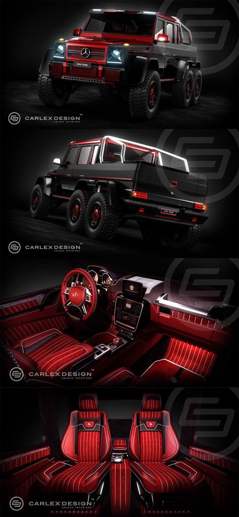 G63 6x6 Carlex Design Mercedes 6x6, Carlex Design, G63 6x6, Sports Car, Cars, Vehicles, Design