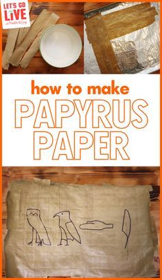 Ancient Egypt Art Projects Middle School, Ancient Egypt Arts And Crafts, Egyptian Crafts For Kids School Projects Ancient Egypt, Egyptian Paper Craft, Egyptian Art Activities, Ancient Egyptian Projects, Papyrus Art Ancient Egypt, How To Make Papyrus Paper Ancient Egypt, Egyptian Crafts For Preschoolers