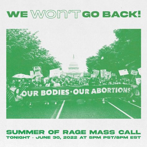 Women's March on Instagram: “The end of Roe isn’t a call to mourn what we lost — it’s a call to action. Join us tonight at 5pm PT / 8pm ET to hear what's next in the…” Call To Action Poster, Action Poster, Womens March, Reproductive Rights, What Next, Call To Action, Design Collection, Our Body, Poster Design