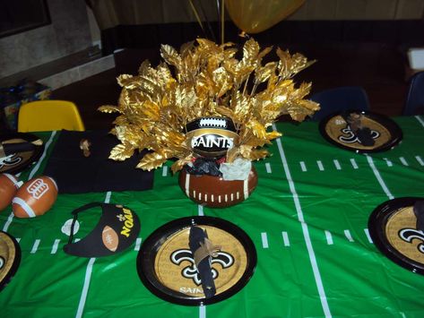 Saints 5th Birthday Party | CatchMyParty.com 28 Birthday, 28th Birthday, Football Baby, Happy 2nd Birthday, Birthday Images, New Orleans Saints, Baby Party, Catch My Party, Birthday Party Ideas