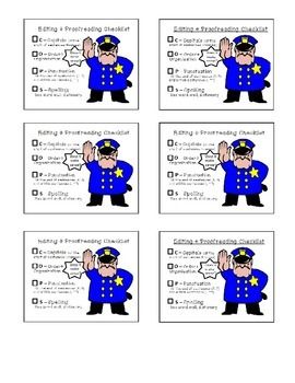 Editing and Proofreading Checklist - COPS Cops Writing Checklist, Label The Police Officer Worksheet, Teach Activities, Writing Editing Checklist, Writers Checklist, Editing Checklist 2nd Grade, Proofreading Checklist, Sentence Editing, Multisensory Phonics