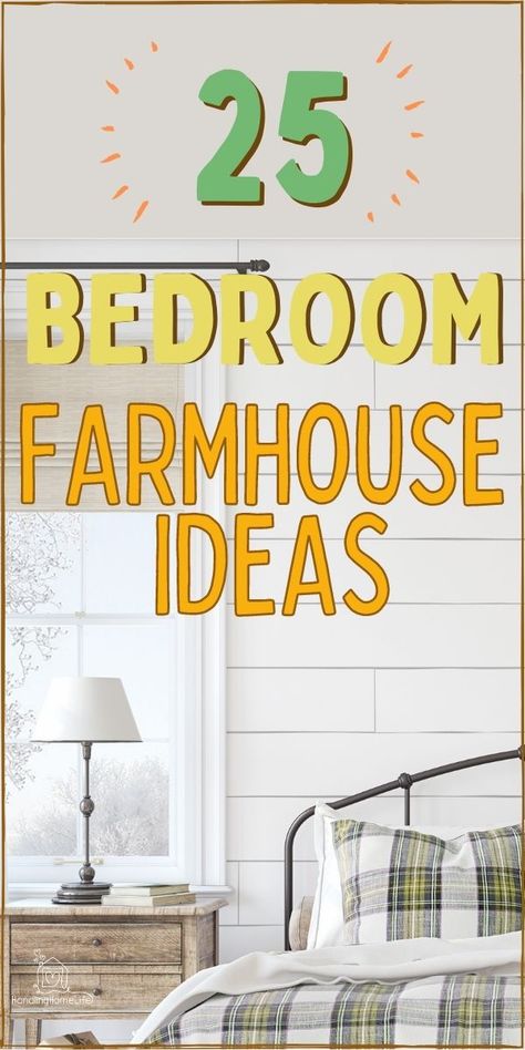 Farmhouse style bedroom tips for all your room planning ideas. How to create a farmhouse feature wall and great guest bedroom ideas farmhouse style. Farmhouse Minimalist Home | Farmhouse decor trends | farmhouse style master bedroom | farmhouse style bedding | farmhouse style diy | farmhouse decor modern | farmhouse decor 101 | farmhouse bedroom simple | farmhouse decor chic | vintage farmhouse decor Farmhouse Bedroom Wood Bed, Farmhouse Bedroom Furniture Diy, Farmhouse Bedroom Beds & Frames, Vintage Farmhouse Bedroom Decor, Farmhouse Bedroom Lighting, Country Farmhouse Decor Bedroom, Farmhouse Bedroom Makeover, Modern Farmhouse Guest Bedroom, Bedroom Farmhouse Style