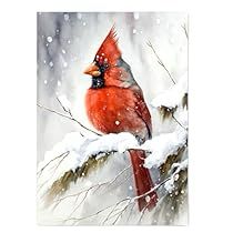 Red Cardinal Painting, Cardinal Print, Cardinal Painting, Red Cardinal Bird, Cardinal Bird, Wall Art Watercolor, Watercolor Red, Cardinal Birds, Bird Wall Art