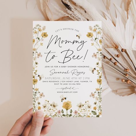 Mommy To Bee Invitations, Mommy To Bee Shower Ideas, Honey Bee Nursery Theme, Mama To Bee Baby Shower Theme, Mama To Bee Baby Shower Ideas, Sweet As Can Bee Baby Shower Ideas, Mommy To Bee Baby Shower Theme, Momma To Bee, Bee Themed Nursery