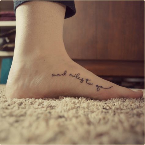 Miles To Go Before I Sleep Tattoo, Miles To Go Tattoo, Sleep Tattoo, Go Tattoo, Tattoos Inspiration, Magic Tattoo, Before I Sleep, Miles To Go, Frozen Lake