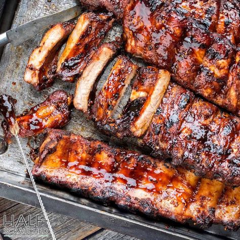 How Long to Cook Ribs in the Oven at 350 F - Half-Scratched Rib Rack In Oven, How Long To Bake Ribs In Oven, Costco Ribs In Oven, How Long To Cook Ribs In Oven, Boiling Ribs, Beef Ribs In Oven, Cook Ribs In The Oven, Cooking Spare Ribs, Oven Baked Bbq Ribs