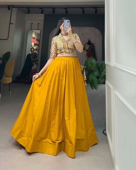 NAVARATRI COLLECTION 2024 Lehenga Stitching, Plain Lehenga, Function Dresses, Long Frock Designs, Cotton Lehenga, Lehenga Fabric, Stitched Lehenga, Readymade Saree, Lehenga Blouse