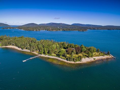 Faraway - The Knowles Company Southwest Harbor Maine, Crafts Summer, Mount Desert Island, Guest Cabin, Open Ocean, Mansions For Sale, Summer Cottage, Island Art, Desert Island