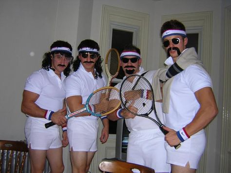 tennis players from the 80 - Google Search Tennis Fancy Dress, Tennis Player Halloween Costume, Tennis Halloween Costume, Tennis Player Halloween, Tennis Players Costume, Tennis Halloween, Halloween Costumes Pictures, Beer Olympic, Tennis Outfits