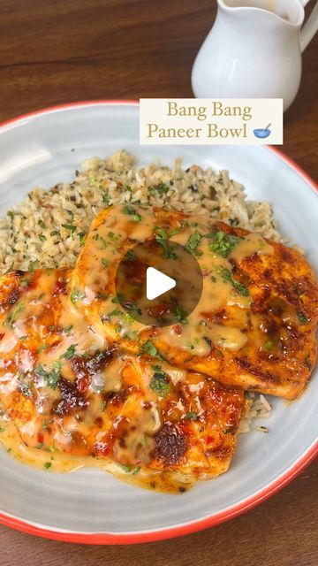 Guntas Sethi on Instagram: "✨Bang Bang Paneer Bowl✨  Ep 22 of #whatsfordinner   Whip up a Bang Bang Paneer Bowl in just 20 minutes using leftover rice! 💥 With flavors that are BANG ON.   Perfect for those busy days when you need a quick and flavorful meal🤝🏽  Recipe:   For Herbed Rice:   -2 tbsp butter  -1 tbsp garlic, finely chopped  -1 tbsp chilli flakes  -1 tbsp Italian seasoning  -2 cups leftover rice -chopped coriander   For the Paneer:  -1 tbsp onion powder  -1 tbsp garlic powder -1 tbsp Italian seasoning  -1 tbsp salt  -1 tbsp red chilli powder   For the sauce:   -4 tbsp sweet chilli sauce -2 tbsp mayonnaise  -chopped coriander   🍲 You can use chicken in replacement of paneer   #bangbangpaneerbowl #herbedrice #leftoverrecipe #mealideas #mealprep #ricebowls #protienpacked #spicyfl Paneer Bowl, Using Leftover Rice, Easy Paneer Recipes, Rice Bowls Healthy, Paneer Curry Recipes, Vegetarian Rice Recipes, Basil Fried Rice, Herbed Rice, Leftover Rice Recipes