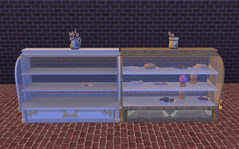 Mod The Sims - Delightful Dessert Display (ts3 conversion) Bakery Display Case, Sims 4 Kitchen, Bakery Display, The Sims 3, Dessert Display, Sims 4 Houses, Cool Store, Cc Finds, Sims Mods