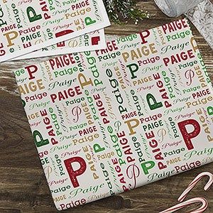 Cricut Personalized Gifts, Personalization Mall, Script Design, Personalised Wrapping Paper, Teacher Personalized, Initial Prints, Wrapping Paper Christmas, Custom Wrapping Paper, Pet Memorial Gifts