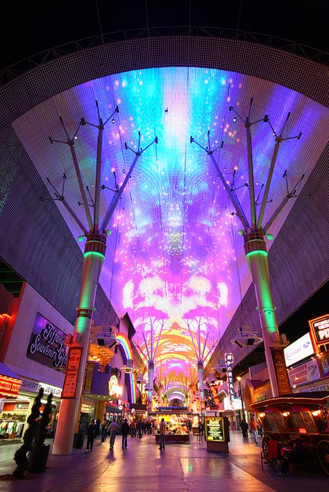 The Fremont Street Experience. Excalibur Las Vegas, Freemont Street, Downtown Vegas, Fremont Street Experience, Vegas Fun, Las Vegas Vacation, Visit Las Vegas, Zip Lining, Las Vegas City