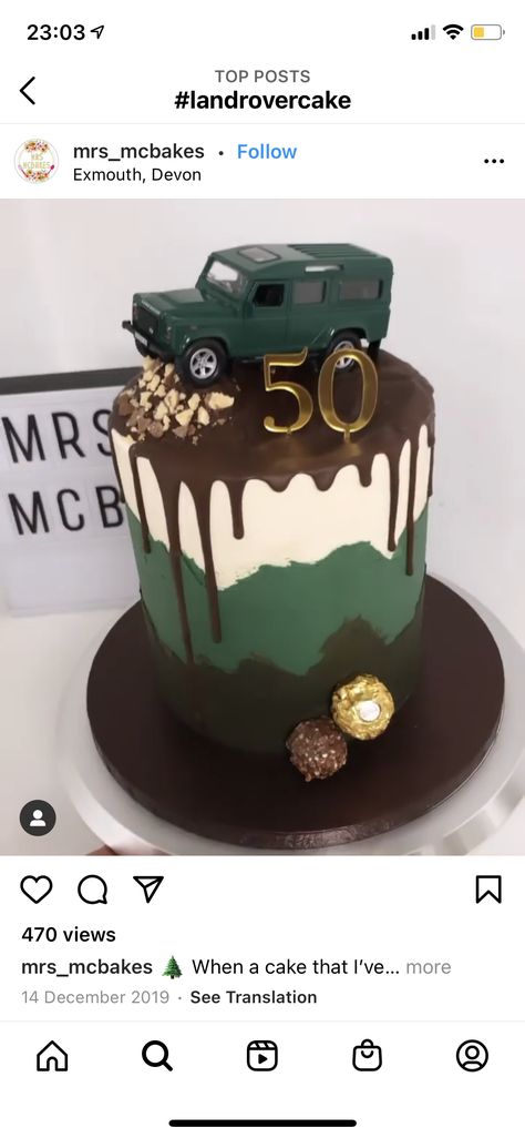 Land Rover Cake Ideas, Jeep Cakes For Boys, Land Rover Cake, Jeep Cake, 70th Birthday Cake, Cake For Husband, 50th Wedding Anniversary Party, Adult Birthday Cakes, Birthday Cakes For Men