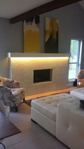 Finally....we got the Led lights installed under the mantel of our glass fireplace.  It has a color for every mood. Flickering Lights For Fireplace, Linear Fireplace With Floating Hearth, Electric Linear Fireplace Basement, Wired Lighta Fireplace, 60 Inch Linear Electric Fireplace, Modern Mantel, Fireplace Lighting, Condo Remodel, Glass Fireplace