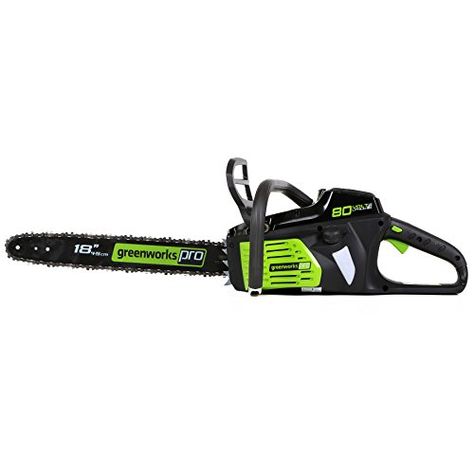 Power Chain Saws - GreenWorks Pro GCS80420 80V 18Inch Cordless Chainsaw Battery and Charger Not Included -- Details can be found by clicking on the image. (This is an Amazon affiliate link) Chainsaw Reviews, Chainsaws For Sale, Best Riding Lawn Mower, Chainsaw Sharpener, Cordless Chainsaw, Electric Chainsaw, Portable Air Compressor, Riding Lawn Mowers, Smart Technologies