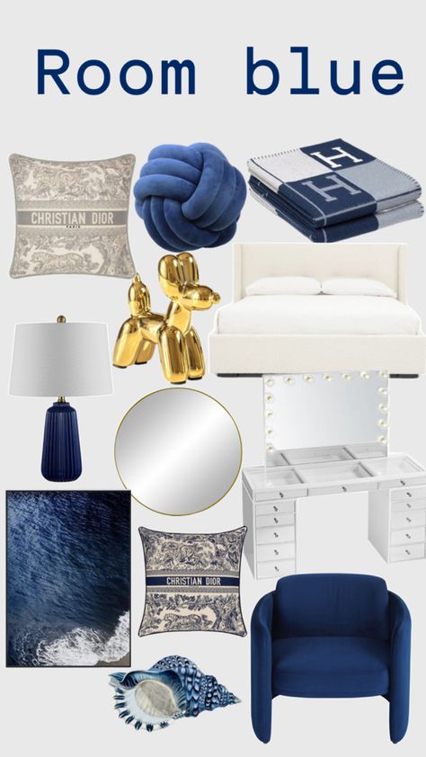 #room#blue#aesthetic#fyp#pinterest#clean#marine Room Blue Aesthetic, Blue Aesthetic Room, Dark Blue Rooms, Blue Room Decor, Aesthetic Bedroom Ideas, Room Blue, Cute Bedroom Ideas, Room Redesign, Blue Room