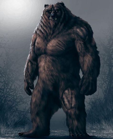 Pathfinder Rpg Characters, Creature Movie, Elder Scrolls Art, Mythical Creatures Fantasy, Humanoid Creatures, Ursa Major, Vampires And Werewolves, Alien Concept Art, Mythical Creatures Art