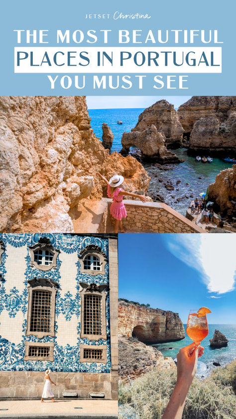 Visiting Portugal soon? 🇵🇹 Don't miss these must visit places in Portugal and from Lisbon's historic charm to Algarve's golden beaches. Check out all the most beautiful places to see in Portugal, the best tourist attractions in Portugal, the best cities Portugal, and hidden gems of Portugal! #Lisbon #Porto #Alrgarve #DouroValley Best Things To Do In Portugal, Portugal Must See, Visiting Portugal, Best Beaches In Portugal, Trip To Portugal, Albufeira Portugal, Places In Portugal, Instagram Places, Portugal Travel Guide