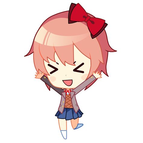 Ddlc Chibi Sprite, Sayori Ddlc Official Art, Ddlc Sayori Icon, Sayori Widget, Sayori Nendoroid, Sayori Kinnie Bingo, Ddlc Widget, Ddlc Widgets, Ddlc Chibi