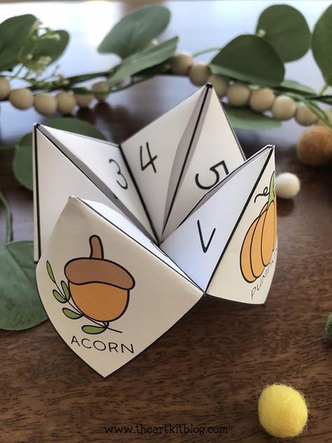 Thanksgiving Cootie Catcher {Free Printable} Thanksgiving Cootie Catcher, Thanksgiving Appreciation, The Narrow Gate, Finger Games, Cootie Catcher, Giving Thanks To God, Thanksgiving Activities For Kids, Thanksgiving Preschool, Puzzle Crafts