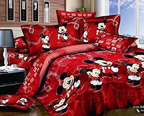 Minnie Mouse Bedding, Mickey Mouse Bedding, Minnie Mouse Bedroom, Mickey Mouse Bedroom, Twin Bedroom Sets, Casa Disney, Disney Bedding, Disney Bedrooms, Disney Furniture