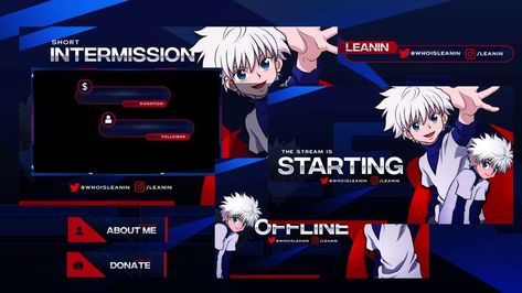 #twitch #twitch overlay #twitchdesign #fiverr #logo #twitchemotes #anime # animation #art #graphicsdesign #motiondesigner #photoshop #illustrator Animated Twitch Overlay, Stream Overlay, Twitch Overlay, Create Animation, Panel Design, Social Media, Media, ? Logo, Anime