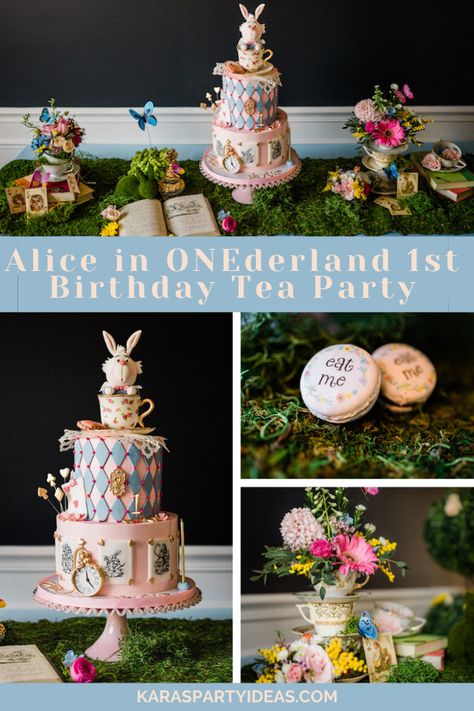 Quince Trends 2023, One First Birthday, Alice In Wonderland First Birthday Cake, 1st Birthday Tea Party, Alice In Onederland First Birthday, Alice In Wonderland 1st Birthday, Alice In Wonderland First Birthday, Wonderland First Birthday, Alice In Onederland