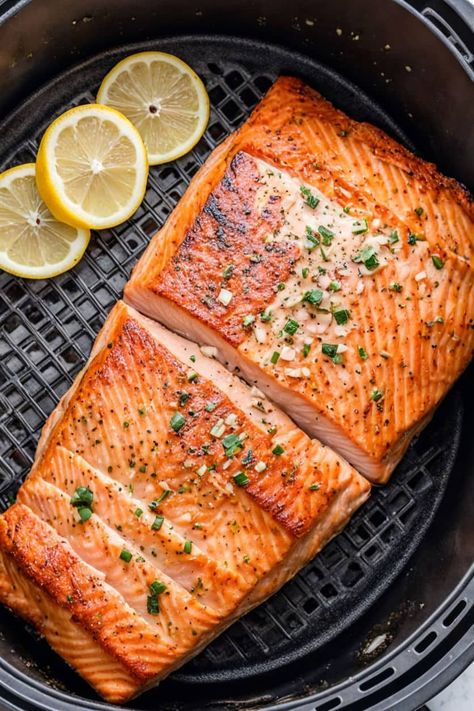 Air Fryer Salmon Recipe

Ingredients

- 4 salmon fillets
- 2 tablespoons olive oil
- 1 teaspoon garlic powder
- 1 teaspoon paprika
- 1 teaspoon salt
- 1/2 teaspoon black pepper
- 1 lemon, sliced
- Fresh parsley, for garnish

Full Cooking Instructions on... Pesto Air Fryer Salmon, Natashas Kitchen Recipes Salmon, Salmon Recipes Baked Healthy Air Fryer, Air Frying Salmon With Skin, Air Fryer Salmon Fillets, Air Fryer Salmon Dinner, Salmon In Air Fryer Time, Salmon With Skin Air Fryer Recipes, Airfryer Salmon Filets