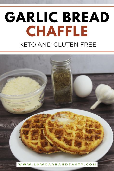 These keto-friendly wonders are made with just almond flour, eggs, cheese, and a touch of magic (okay, maybe just some seasoning), and they're the perfect for your favorite garlic bread cravings. #lowcarb #garlicbread #chaffle #keto via @lowcarbandtasty Low Carb Garlic Bread, Bread Chaffles, High Protein Bariatric Recipes, Strawberry Shortcake Birthday Cake, Carb Substitutes, Cheese Waffles, Bread Substitute, Easy Keto Meal Plan, Bread Alternatives