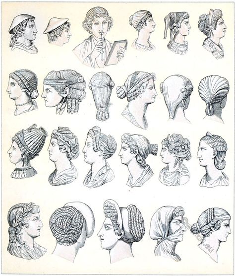 Ancient Roman Hairstyles, Ancient Greek Hairstyles, Greek Hairstyles, Roman Hair, Roman Hairstyles, Greek Hair, Roman Clothes, Historical Hairstyles, Head Dresses