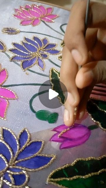 Fabric Paint With Aari Work, Fabric Painting With Aari Work Blouse, Fabric Painting Designs For Blouse, Fabric Painting With Aari Work, Blouse Painting Designs Latest, Painting Blouse Designs, Fabric Painting Blouse Designs, Fabric Painting Blouse, Blouse Painting Designs