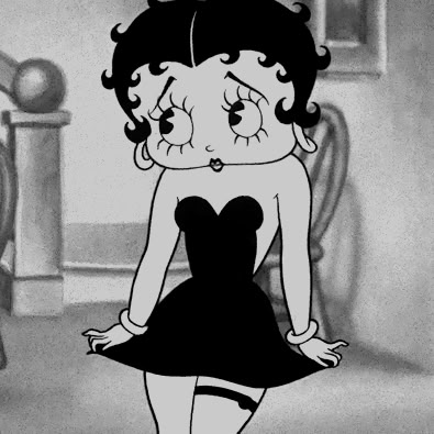 Betty Boop Pfp, Betty Boop, Black, Art