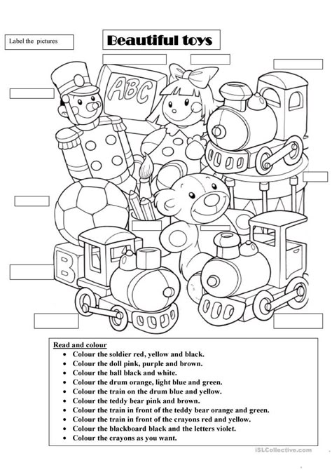 Beautiful toys - English ESL Worksheets Toys Worksheets For Kids, Toys Worksheets, Preposition Worksheet, Thanksgiving Math Worksheets, School Objects, Language Arts Worksheets, Jaguar Xjr, Kindergarten Language Arts, Kids Worksheets Printables