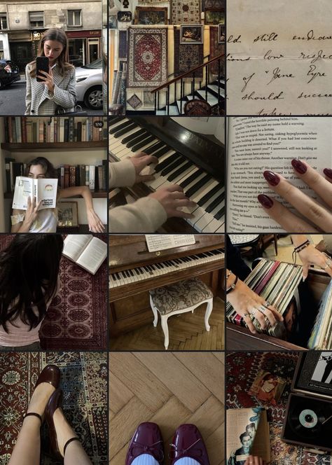 Ig Mood Board, Macy Core Aesthetic, Pinterest Board Ideas List, Academia Instagram Feed, Dark Academia Instagram Feed, Clutter Aesthetic, Dark Academia Photo, Instagram Feed Goals, Ig Feed Ideas