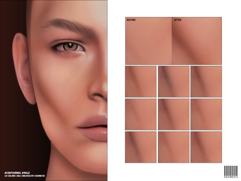 The Sims Resource - Male Masculine Contour | N01 Sims 4 Cc Male Skin Texture, Sims 4 Male Contour Cc, Sims 4 Cc Male Chin Preset, Sims Cc Male Makeup, Ts4 Contour Cc, Sims 4 Male Contour, Sims 4 Cc Face Contour, Masculine Cc Sims 4, Sims 4 Cc Jawline Presets Male