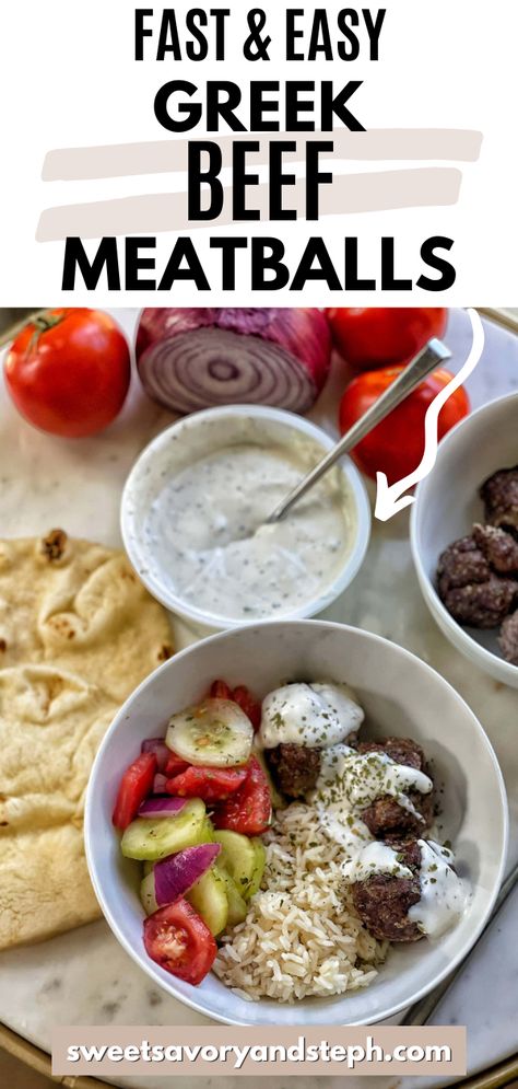 Greek Beef Meatballs, Healthy Beef Stroganoff, Healthy Cucumber Salad, Meatballs Beef, Greek Beef, Hawaiian Pork, Baked Egg Cups, Healthy Pork Recipes, Greek Turkey Burgers