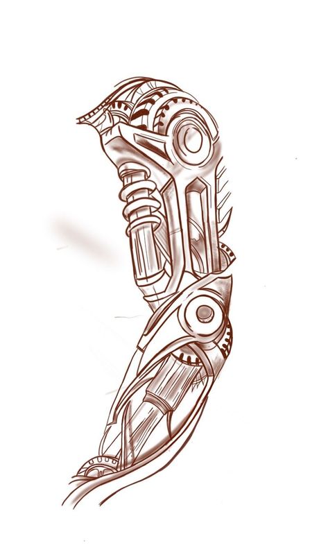 Mechanical Arm Tattoo For Men, Tattoo Mechanical Design, Robotic Tattoo Design, Gear Tattoo Mechanical, Mechanical Engineering Tattoo, Biomechanical Drawing, Biomechanical Tattoo For Men, Bio Mechanical Tattoo Design, Biomechanical Tattoo Sleeve