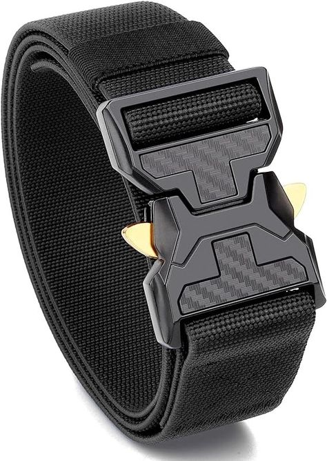 Amazon.com: BELTROAD Men's Tactical Belt Nylon Web Work Belts for Men Military Hiking Riggers Belt with Heavy Duty Quick Release Buckle : Sports & Outdoors Caped Crusader, Work Belt, Belts For Men, Tactical Belt, Tactical Pants, Belt Design, Safety Belt, Quick Release Buckle, Crusades