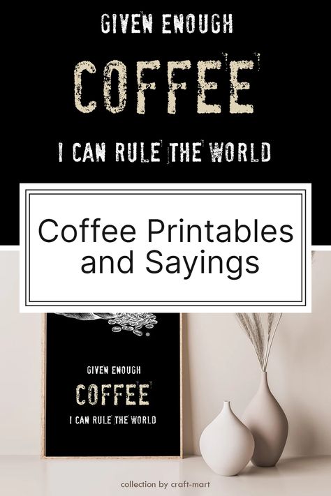 Coffee Bar Quotes Funny, Funny Coffee Bar Signs, Coffee Bar Quotes, Coffee Quotes Inspirational, Famous Coffee Quotes, Coffee Table Quotes, Rock And Roll Quotes, Coffee Quote Art, Funny Coffee Signs