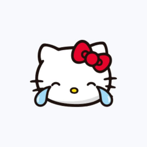 laughing kitty😂 Laughing Hello Kitty, Hello Kitty Laughing, Hello Kitty Emojis, Emoji Icon, Hello Kitty Face, Hello Kitty Imagenes, Hello Kitty Photos, Images Hello Kitty, Kitty Drawing