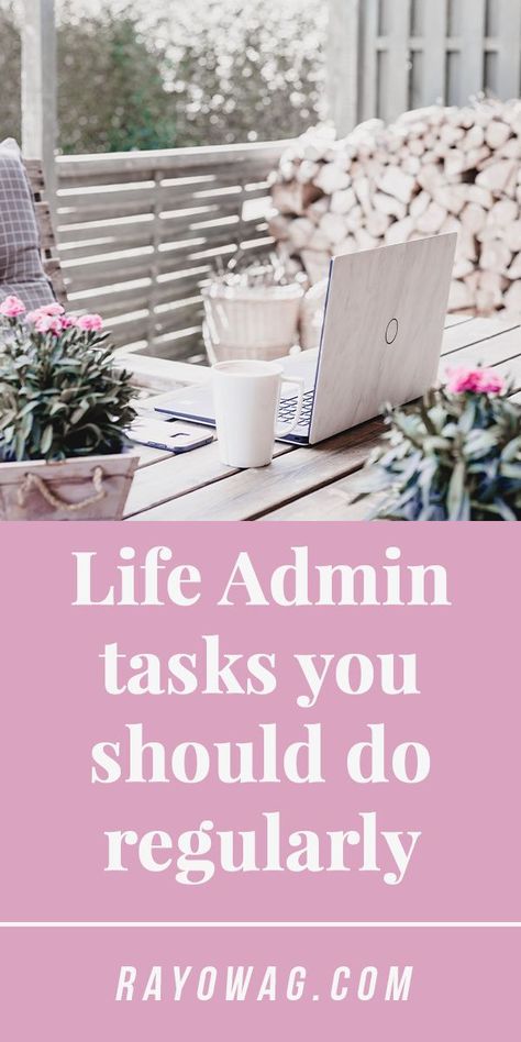 Life Admin tasks you should do regularly to stay on top of your goals. #lifeadmin #personaldevelopment #resetday Life Admin Organisation, Life Admin Day, Life Admin Day Checklist, Procrastination Motivation, Life Audit, Life Admin, Admin Day, Family Management, Day Checklist