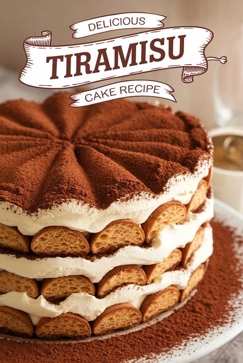 Unveil the art of crafting the perfect Tiramisu with these expert tips: start with room temperature ingredients for the best consistency, gently fold to achieve a divine texture, and choose top-notch espresso and mascarpone for exceptional flavor. Patience is key—allow the cake to rest and let the flavors meld beautifully. Try experimenting with chocolate or fruit-infused variations and enjoy the ease of making it ahead of time. Whether you're impressing guests or indulging yourself, this decadent dessert is sure to delight. What's your favorite twist on this timeless classic? Terimisu Cake Aesthetic, Terimisu Cake, Tiramisu Cake Decoration Ideas, Tiramisu Cake Design, Tirimasu Recipes, Cookie Tiramisu, Christmas Tiramisu, Authentic Tiramisu Recipe, Tiramisu Cake Recipe