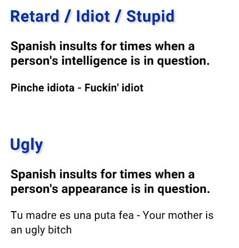 Spanish curse words How To Curse In Spanish, Spanish Curse Words, Jokes In Spanish, Spanish Swear Words, Super Funny Jokes, Conversational Spanish, Advanced Spanish, Mexico Spanish, Spanish Help