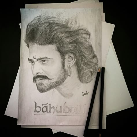 Bahubali sketch | drawing |Prabhas sketch| pencil work follow for more on instagram @ekskwizitart Prabhas Sketch, Bahubali Sketch, Bahubali Drawing, Bahubali 2, Pencil Sketch Portrait, Pencil Work, Sketch Pencil, Art Drawings Sketches Pencil, Face Sketch