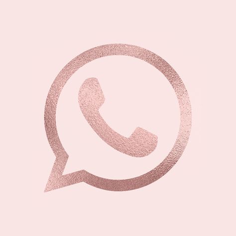 Rose Gold Icons For Apps, Whatsapp App Icon, Whatsapp App, Rose Gold Phone, App Ikon, Gold App, Rose Gold Iphone, Ios App Iphone, Icon Ideas