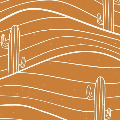 Ammie Gomez on Instagram: "“Cactus on dessert sand dunes” now available in different colors. The perfect wallpaper for a minimalist western look!🌵  #spoonflower #spoonflowermakers #spoonflowerdesigner #spoonflowerfabric #spoonflowerartist #surfacedesigner #spoonflowerwallpaper #pattern #surfacepattern #fabric #patterndesign #skull #southwestern #cactus #desert #boho #western" Desert Graphic Design, Southwestern Wallpaper, Desert Pattern, Minimalist Western, Cactus Wallpaper, Desert Background, Desert Boho, Cactus Illustration, Modern Desert