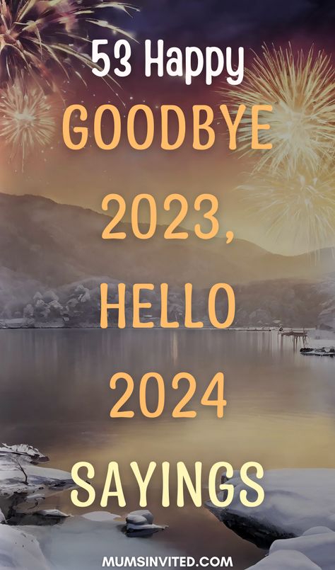 Welcome 2024 with a burst of positivity and motivation! Discover Hello 2024 Quotes that blend the excitement of the new year and the nostalgia of saying goodbye to 2023. Perfect for seniors embracing their final year, these quotes are an ideal addition to your vision board or class memorabilia. Soon, we'll step into a year filled with hope & new beginnings. Whether you're part of the senior class or looking for inspiration to kickstart your year, have a Happy New Year 2024! Excited For The New Year Quotes, Goodbye Year Quote, Hello 2024 Quotes, Best Wishes For 2024, 2024 Best Year Quotes, Positive New Year Quotes Motivation, Goodbye 2023 Caption, 2024 Inspiration Quotes, New Year Motivational Quotes Positivity